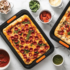 Non-stick Metal Bakeware 2-Piece Sheet Pan Set